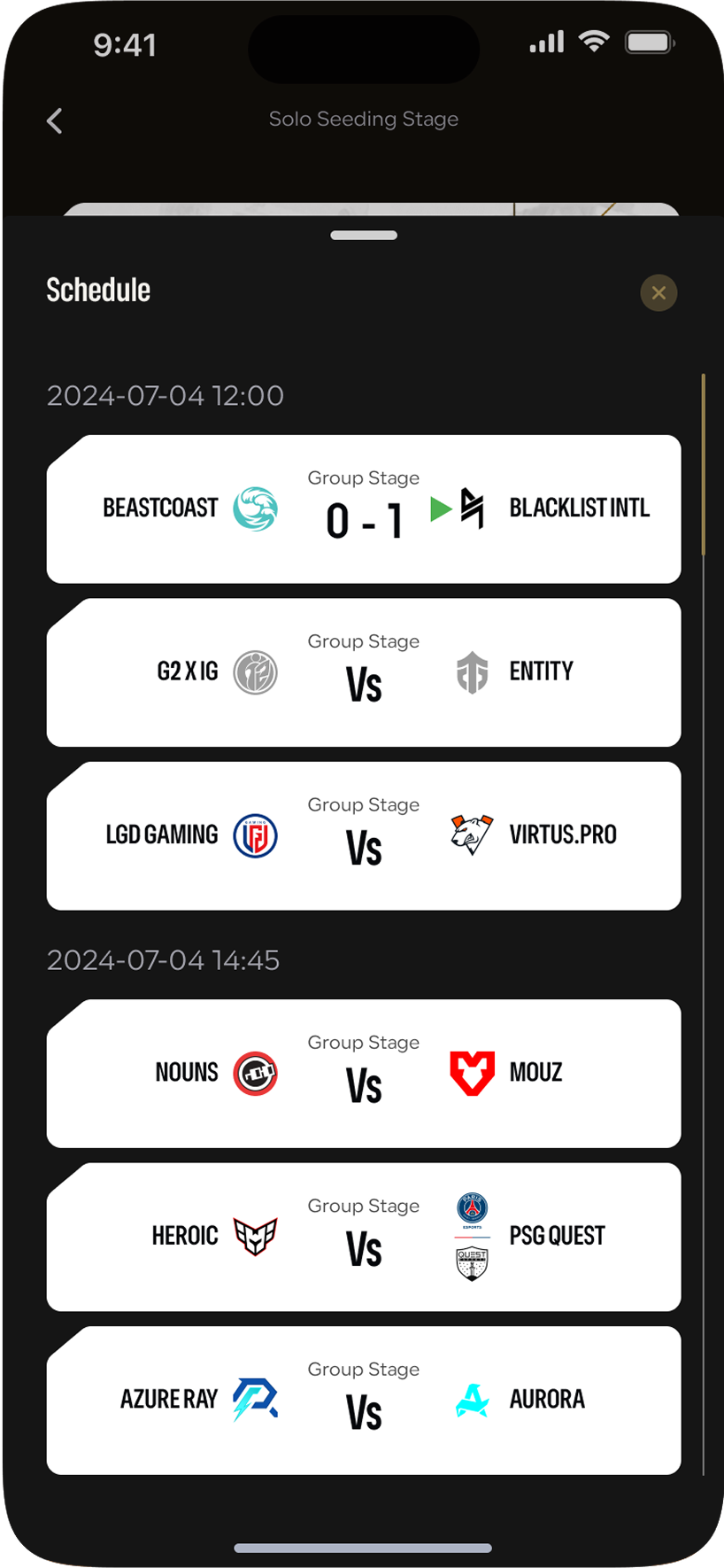 The ewc app screen 3