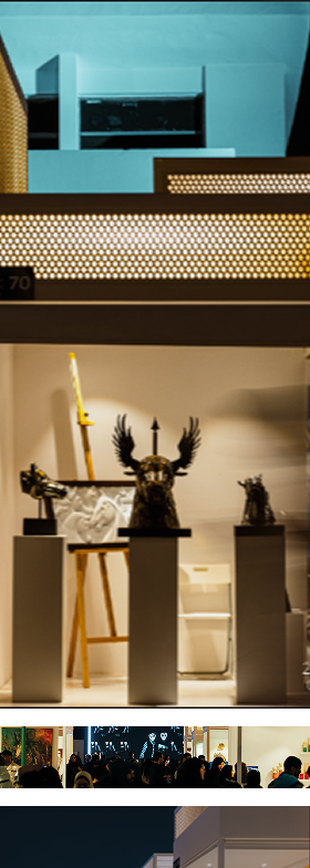 Woman in lab coat conducting research with magnifying glass