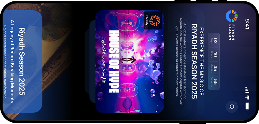 Riyadh Season mobile mockup 2