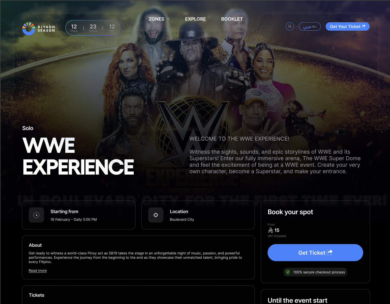 Riyadh Season website mockup 2