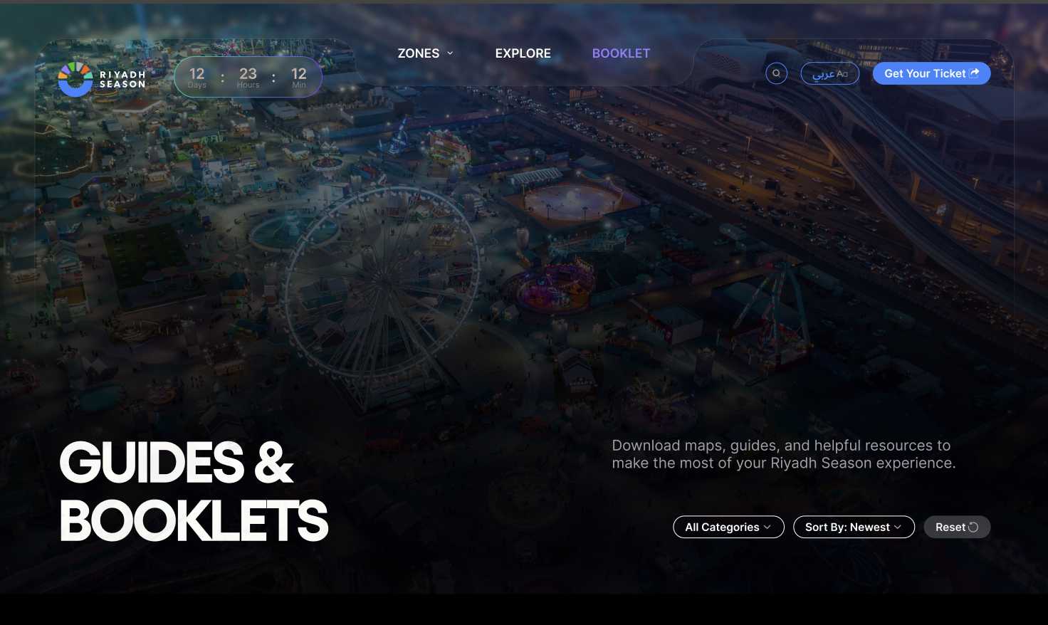 Riyadh Season website mockup 7